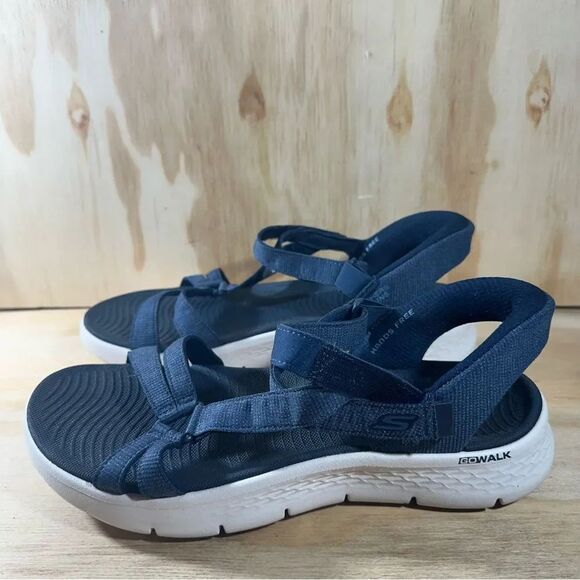 Skechers Shoes - Skechers Navy Blue GOwalk Sport Strap Sandals Womens Size 11